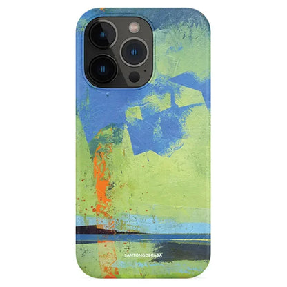 Korea Ins Fashion Art Green Phone Case New