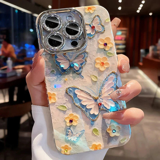 Butterfly Glitter Phone Case