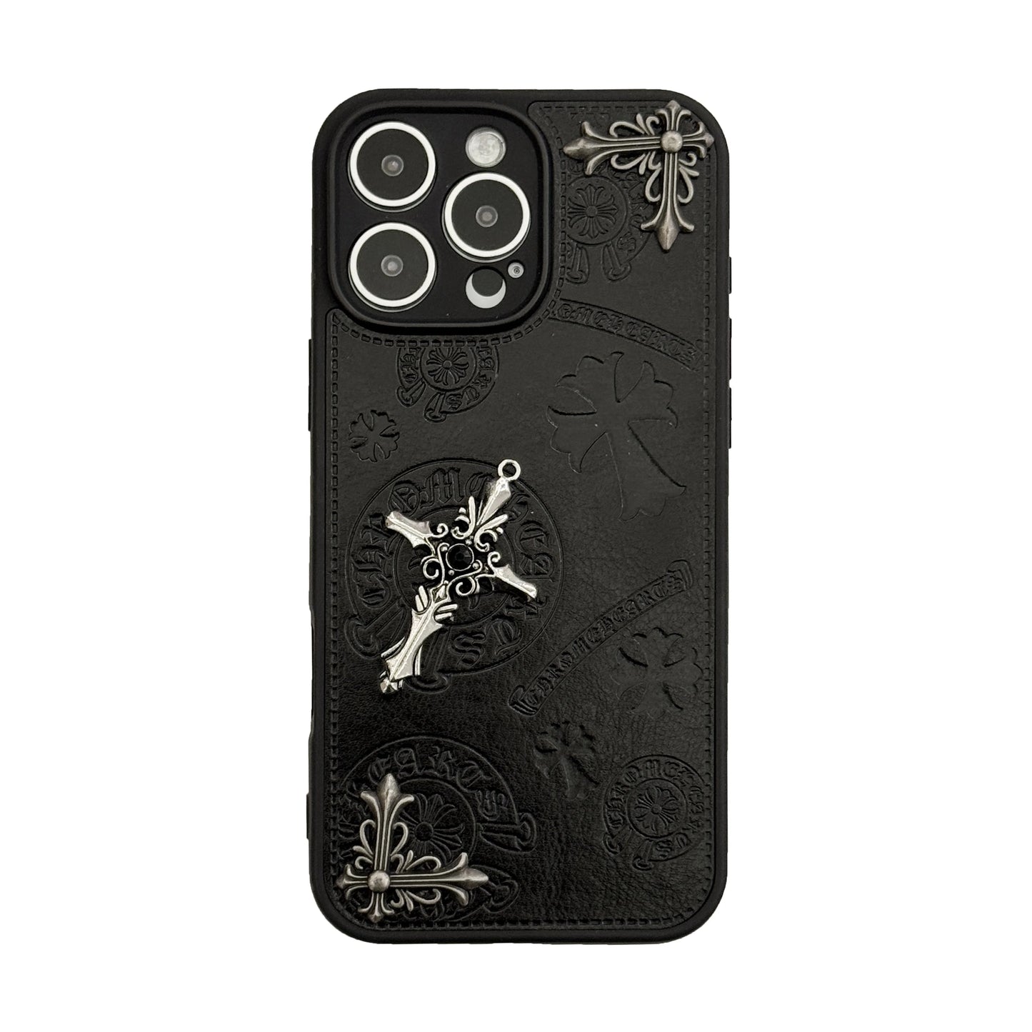 Luxurious Three-dimensional Cross Kroxin PU Leather Printed Grand Phone Case