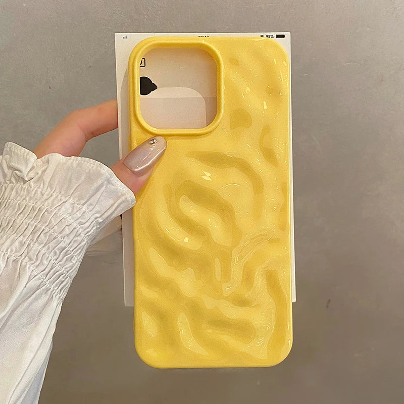 Ins 3D Rose Meteorite Pattern Texture Phone Case