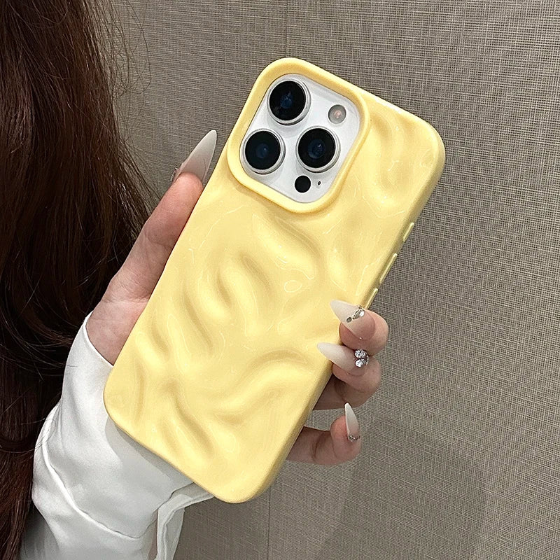 Ins 3D Rose Meteorite Pattern Texture Phone Case