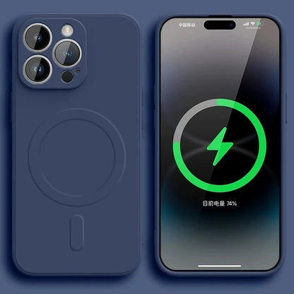 Original Liquid Silicone For Magsafe Wireless Charge Magnetic Phone Case