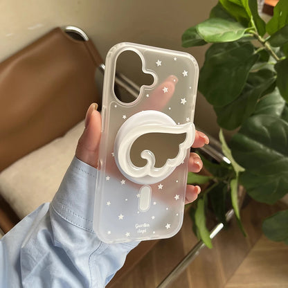 Cute Angel Wings Magnetic Stand Holder Tok Phone Cases