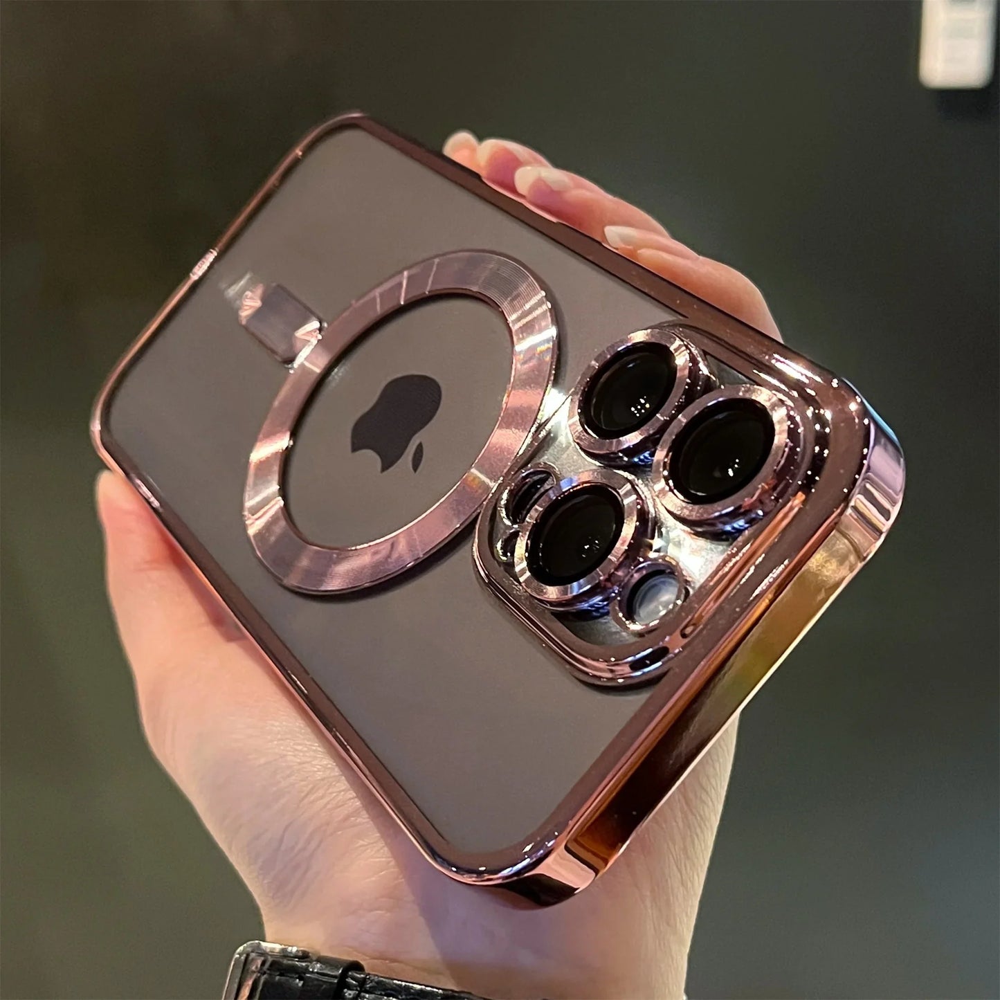 Plating Clear Magsafe iPhone Case