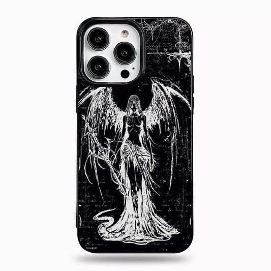 White Hair Witch & Medieval Artistic Painting Sword Phone Case