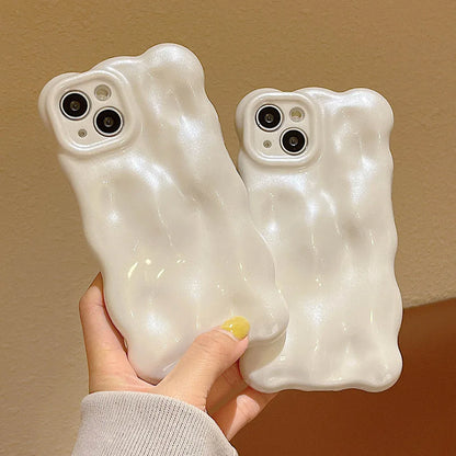 Meteorite Pearl Cream White Soft Phone Case