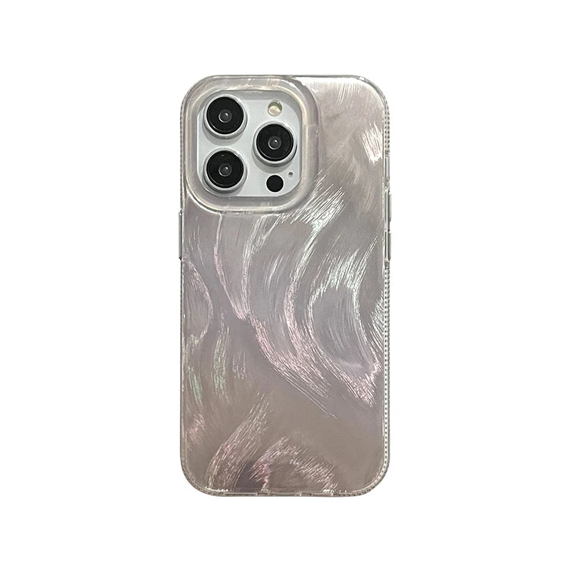 Fashion Laser Shell Pattern Gradient Color Phone Case