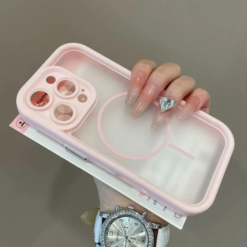 Luxury Matte Magsafe Transparent Phone Case New