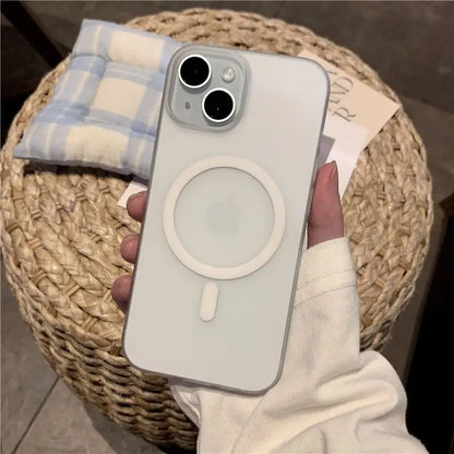 Luxury Phone Case Magsafe Magnetic Wireless Charging Animation Shockproof Bumper