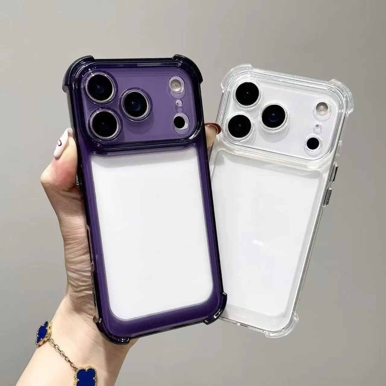 Luxury Shockproof Transparent Phone Case