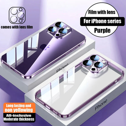 Clear Plating Phone Case for iPhone