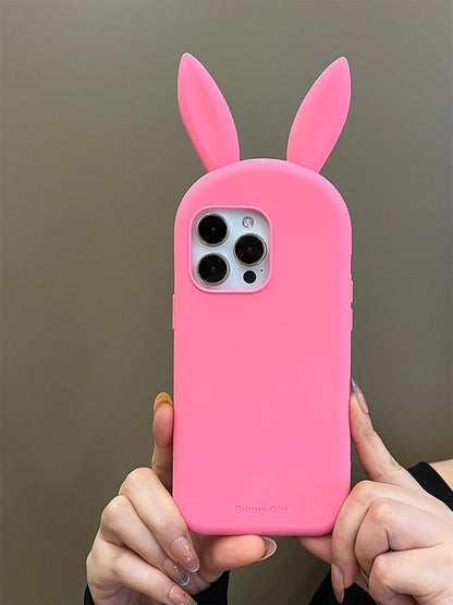 Cute 3D Bunny Rabbit Ear Silicone Phone Case