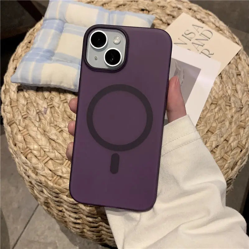 Luxury Phone Case Magsafe Magnetic Wireless Charging Animation Shockproof Bumper