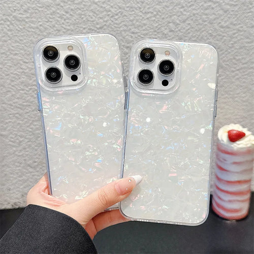 Luxury Shell Pattern Laser Phone Case
