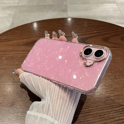 Luxury Rainbow Shell Glitter Laser Phone Case