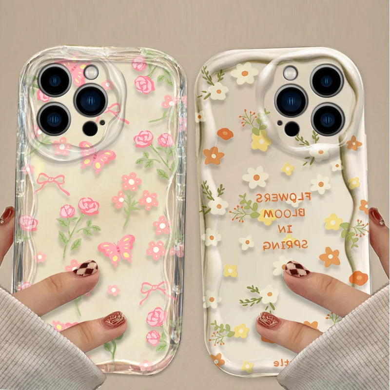 Cartoon Colorful Flowers Phone Case