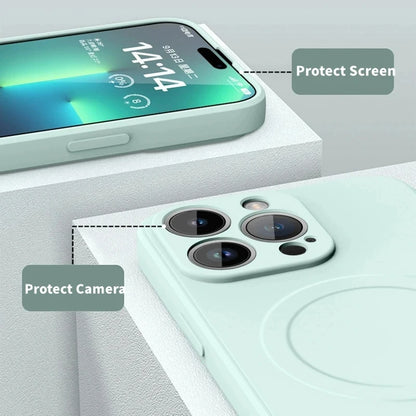 Original Liquid Silicone For Magsafe Wireless Charge Magnetic Phone Case