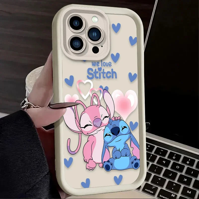 Cute Disney Stitch Angel Love Phone Case