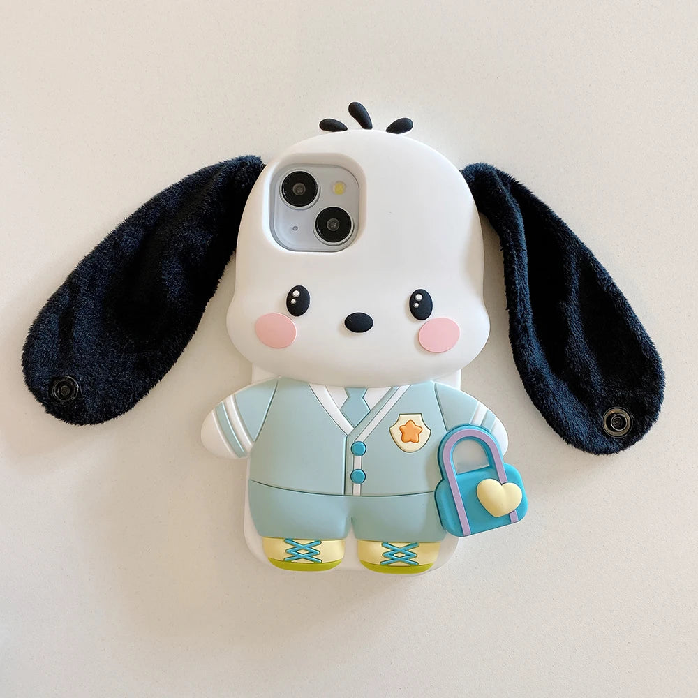 Funny 3D Cartoon Dog Phone Case