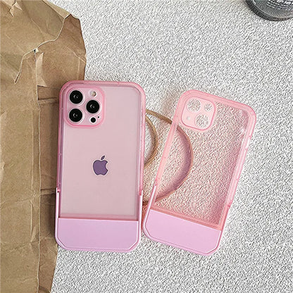 Clear Stand Holder Case for iPhone