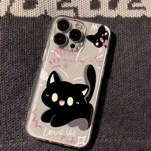 Angry Cat Clear Case for iPhone