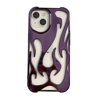 Ins Fashion Hollowed Flame Pattern Phone Case