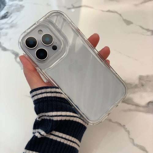 Transparent Candy Wavy Soft Phone Case