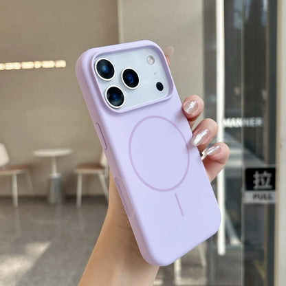 Official Orange Silicone Magnetic For Magsafe Phone Case