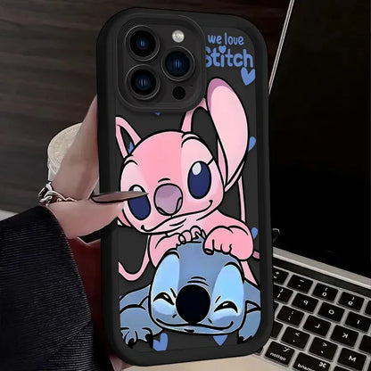 Cute Disney Stitch Angel Love Phone Case