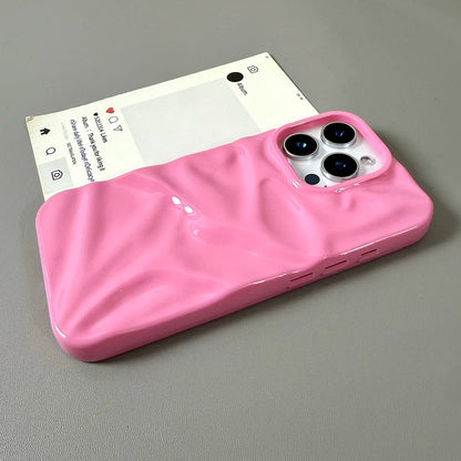 Fashion Ripple Texture Glossy Phone Case