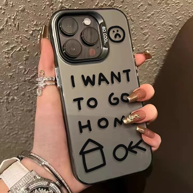 Phone Case Creative English Y2K