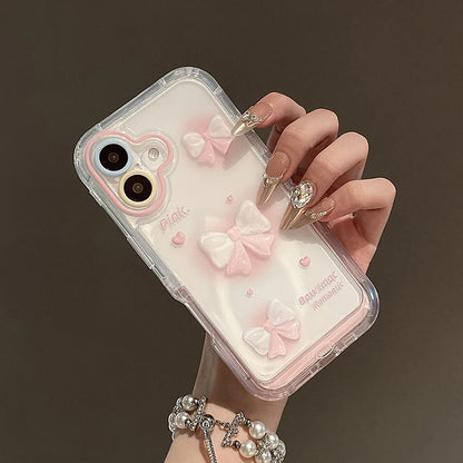 Pink Bow Moon Stars Bracket Phone Phone Case