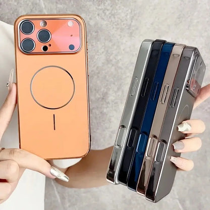 Original Frosted Glass Large Window For Magsafe Phone Case New