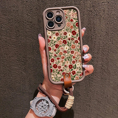 Cute Flower Lanyard Phone Case for iPhone