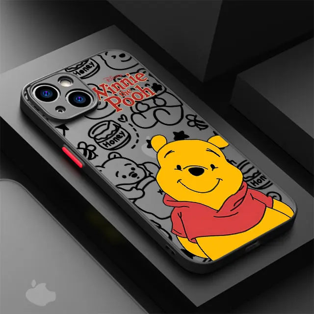 Disney Winnie The Pooh Transparent Phone Case for iPhone