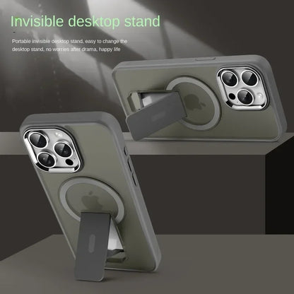 Invisible Stand Magnetic Case for iPhone