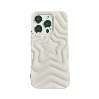 Fashion 3D Stars Wave Pattern Soft Silicone Phone Case