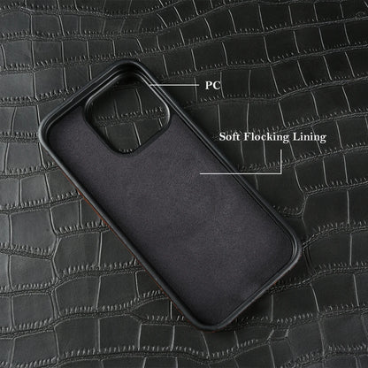 New Luxury Crocodile Leather Phone Case