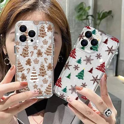 Merry Christmas Cartoon Pattern Phone Case