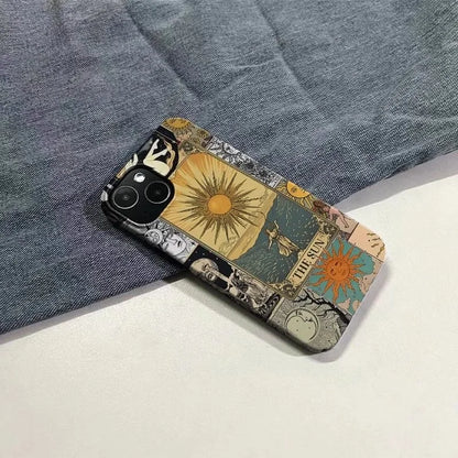 Mysterious Tarot Themed "The Sun" Artistic Patterns Phone Case