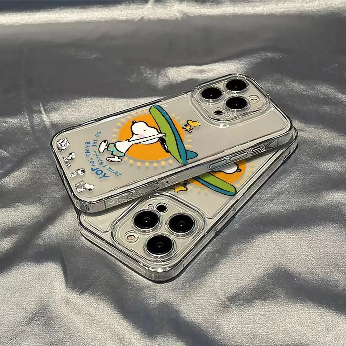 Snoopy Surf Riding Phone Case for iPhone