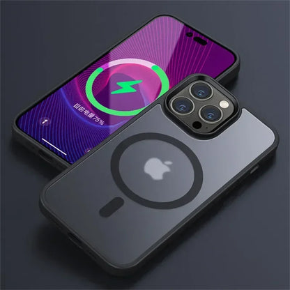 Matte Transparent Magnetic iPhone Case
