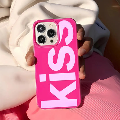 Personalized English Letters Kiss Phone Case