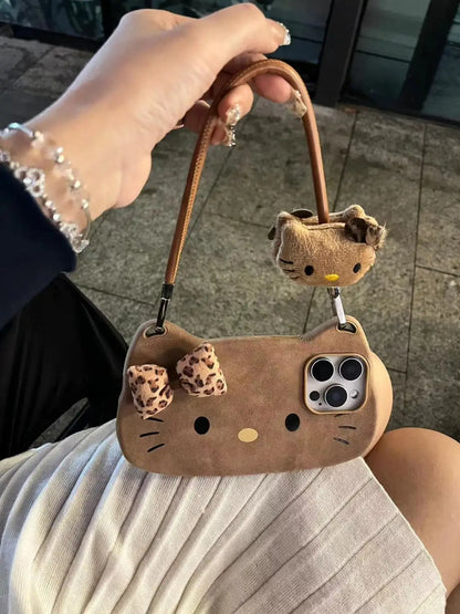 Hello Kitty Leopard Bow Phone Case