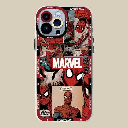 Marvel Spider-Man Clear Silicone iPhone Case