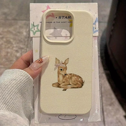 Deer Lichee Pattern Simple Retro Phone Case New