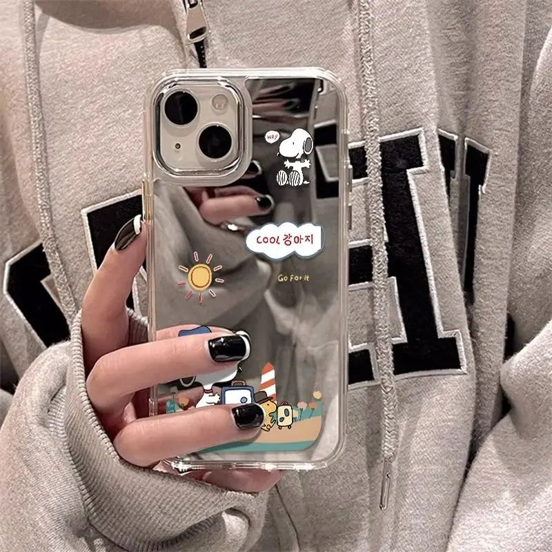 Snoopy Travel Mirror Phone Case