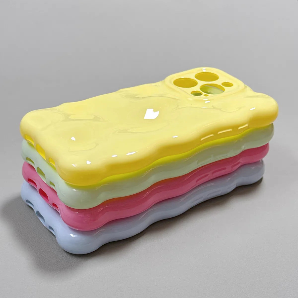 Fashion Meteorite Wave Bubble Silicone Phone Case