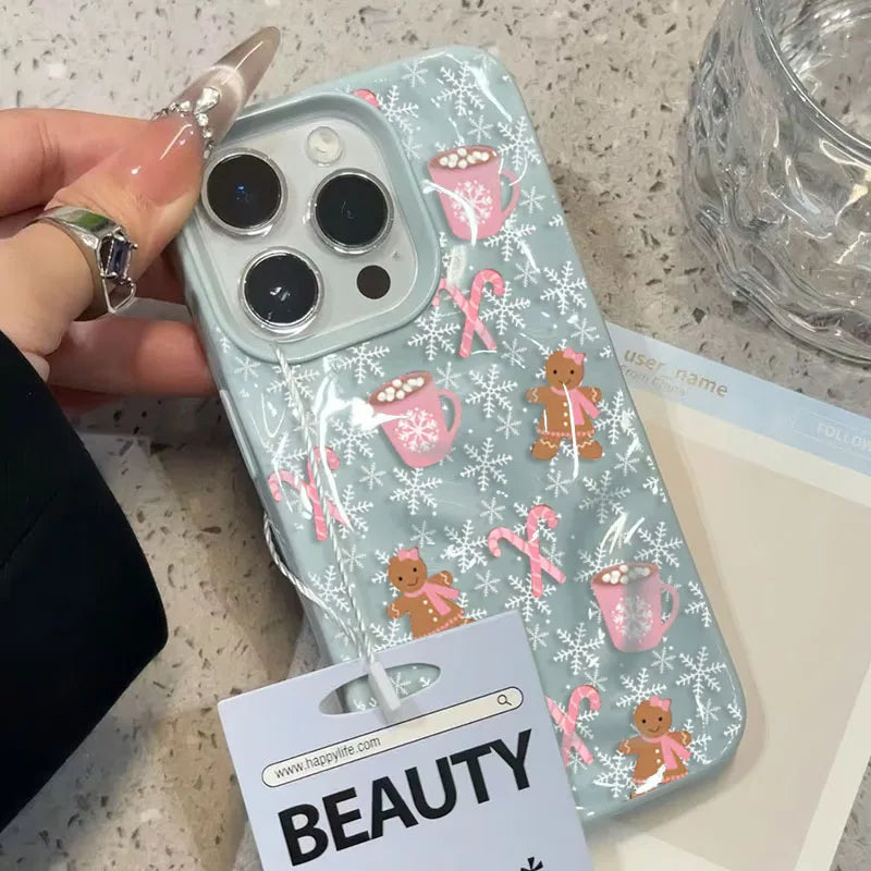 Snowflake Gingerbread Man Phone Case