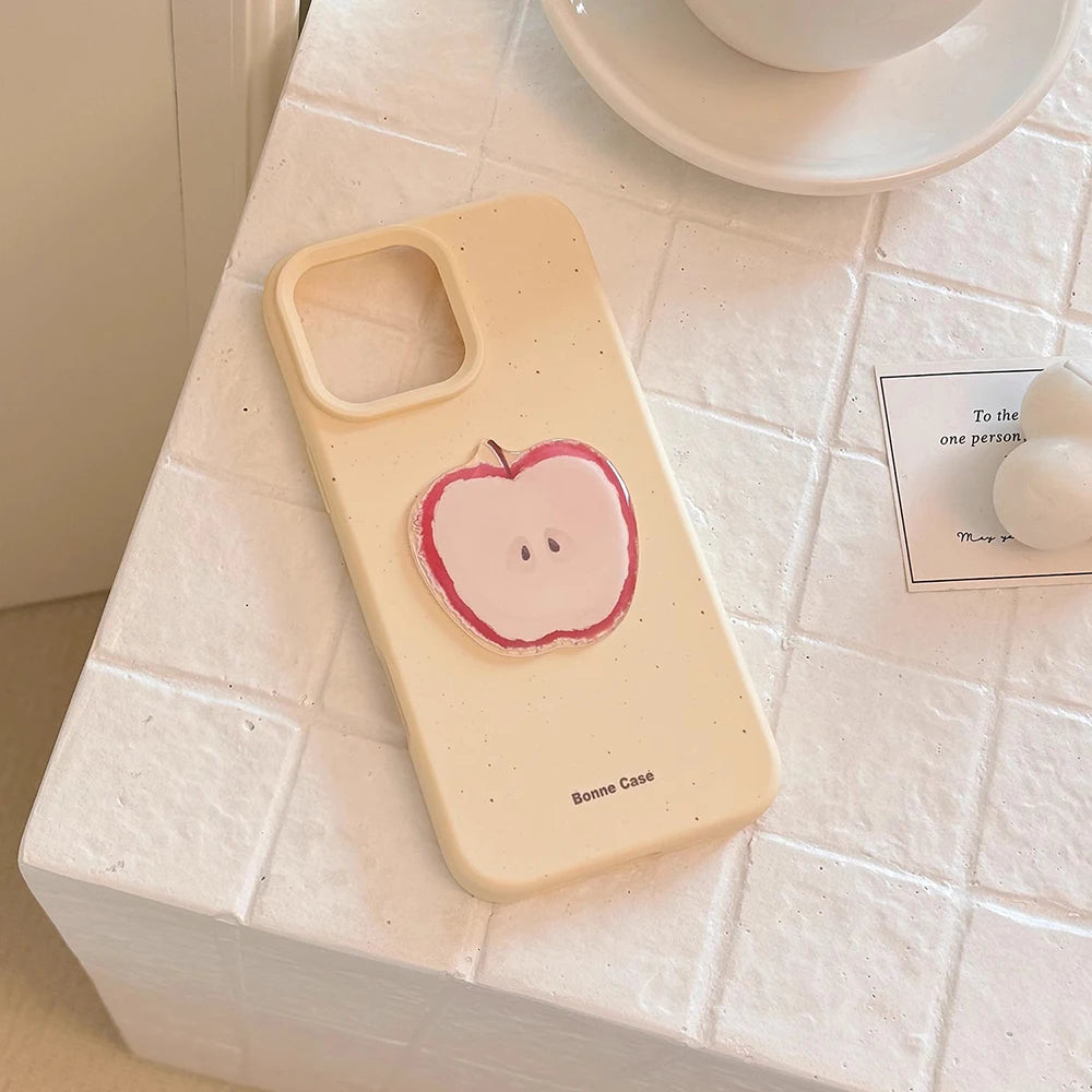 3D Cute Ins Fruit Apple Pear Guava Phone Case